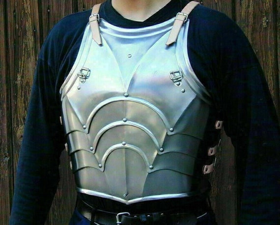 Medieval Armor Steel Half Body Armor Suit Cuirass 18GA SCA Wearable Costume 