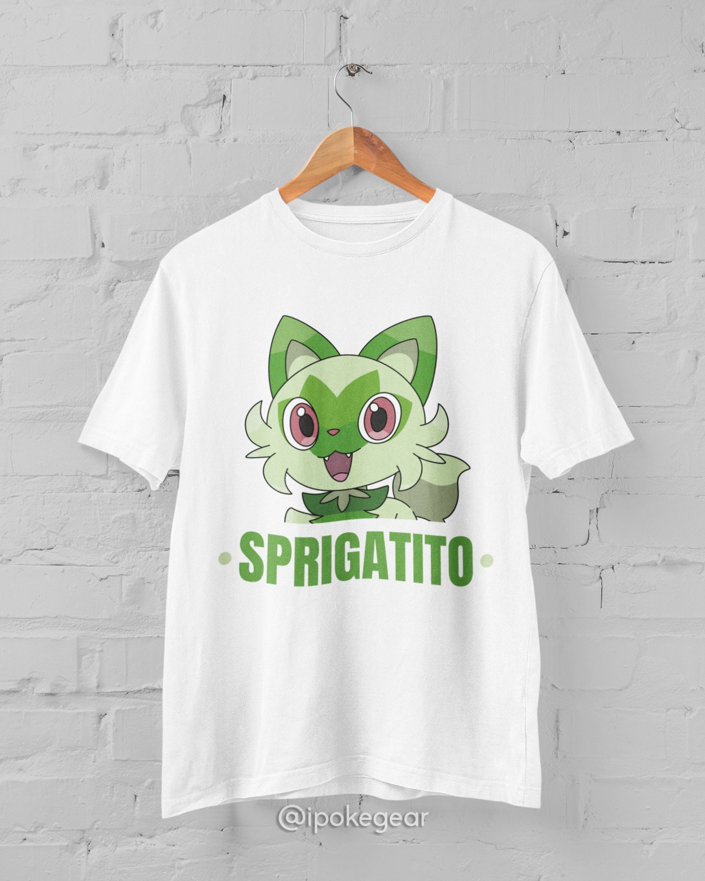 Sprigatito T-shirt Pokemon Scarlet Violet Starters Pokemon - Etsy UK