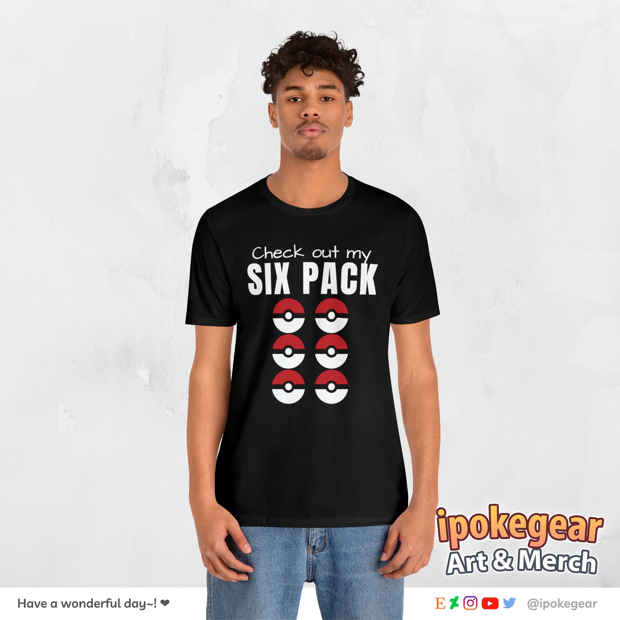 Funny Six Pack Muscles Cartoon Print | Essential T-Shirt