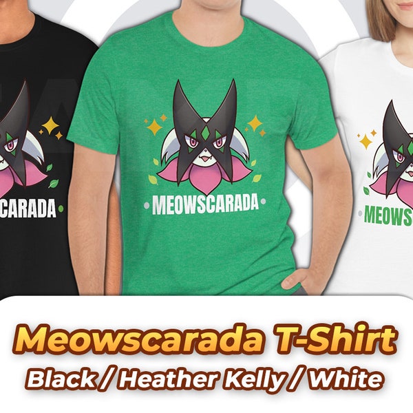 Meowscarada Pokemon T-Shirt | Pokemon Starter | Pokemon Gift Idea | Pokemon Scarlet Violet | Pokemon Birthday | Paldea | Anime Shirt