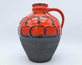 西ドイツ製ヴィンテージのファット・ラバ花瓶。Carstens