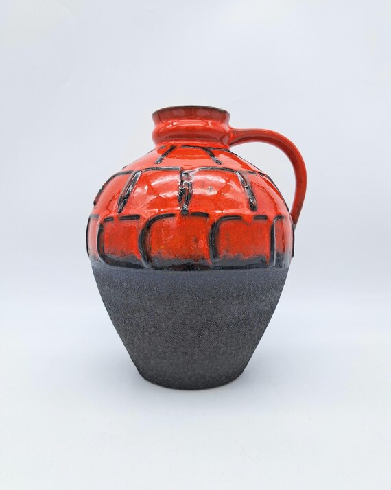 Vintage West German Fat Lava Vase - Carstens Tönnieshof - Mid