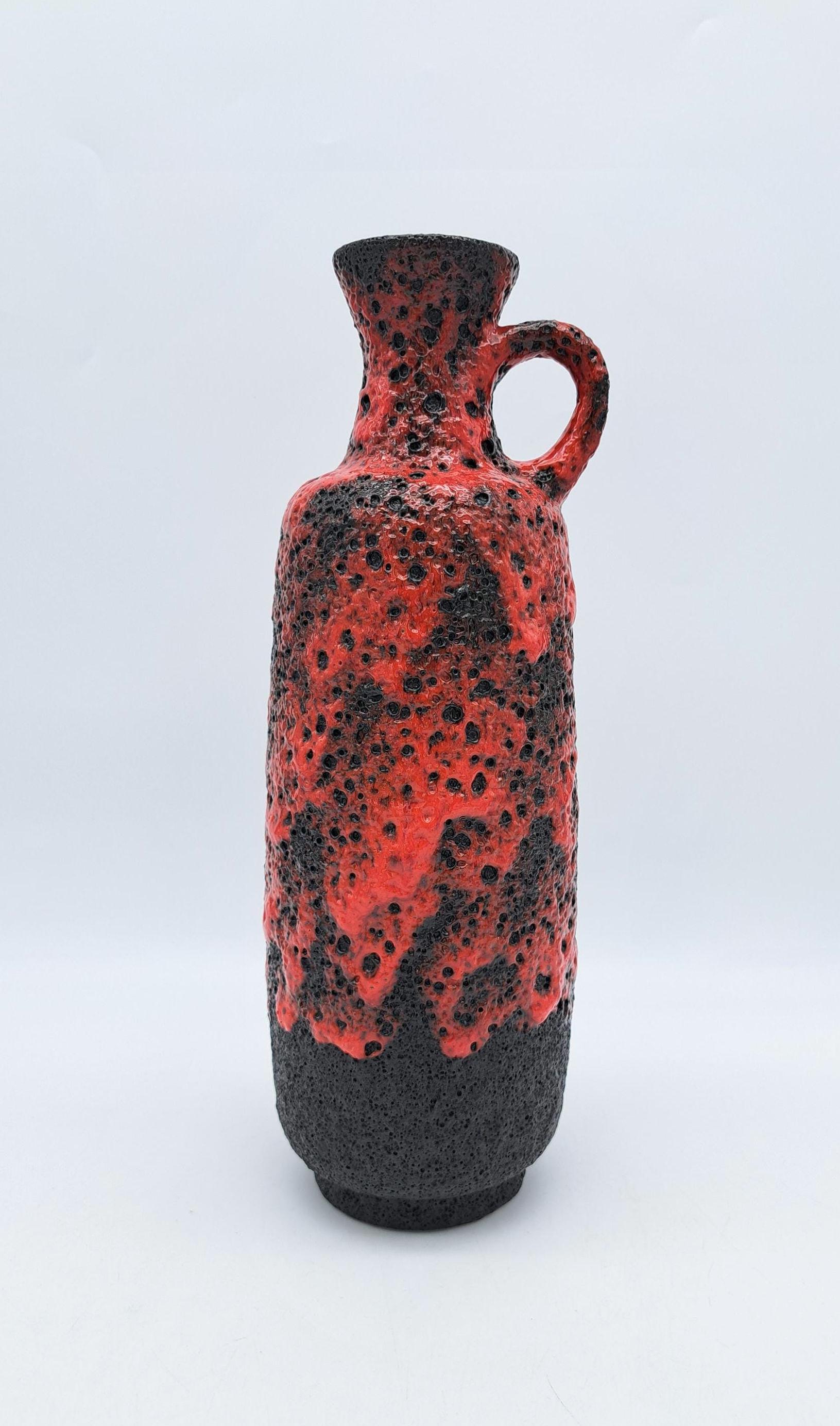2024人気新作 Elma Vase Lava Fat German West Vintage Ceramics MCM 413/30 工芸品