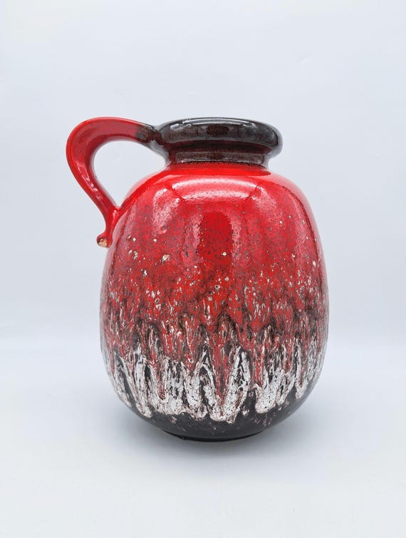 注文 1970s Scheurich fatlava XXXL W.Germany Large Fat Lava Multi