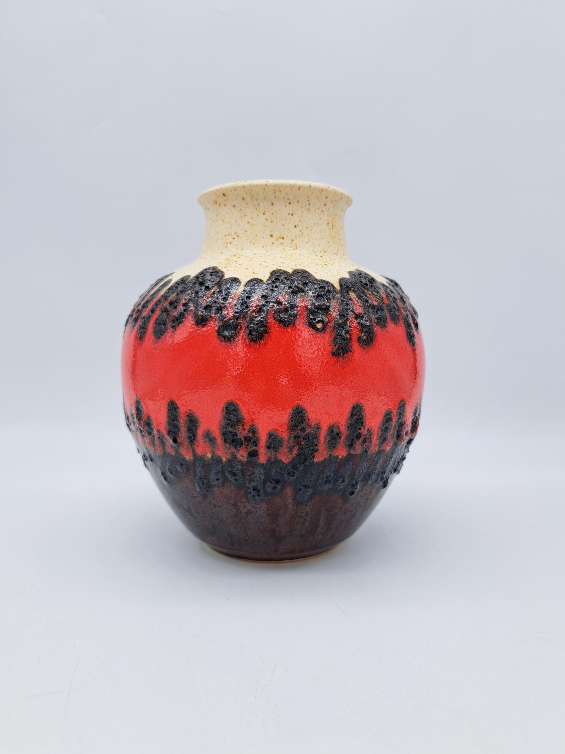Rare Vintage West German Fat Lava Vase BAY Ceramics 70-20