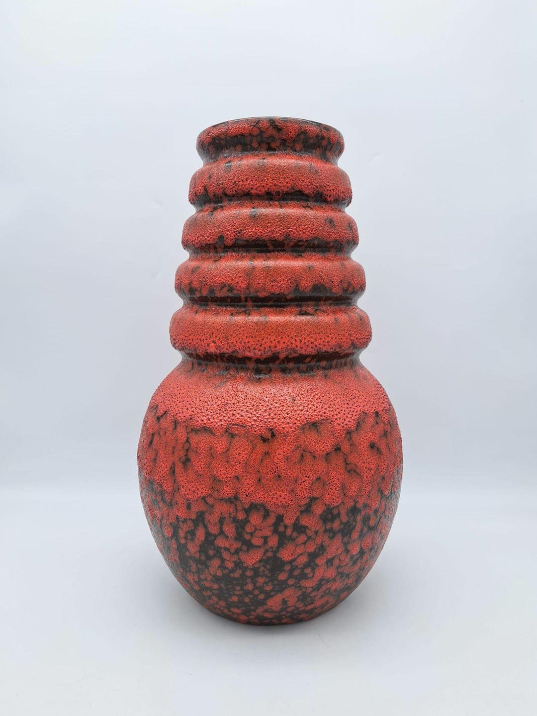 ドイツ Fat Lava 大型陶器花器 Scheurich Germany ヴィンテージ 西ドイツ製 Fat Lava XL フロアベース Scheurich Wien