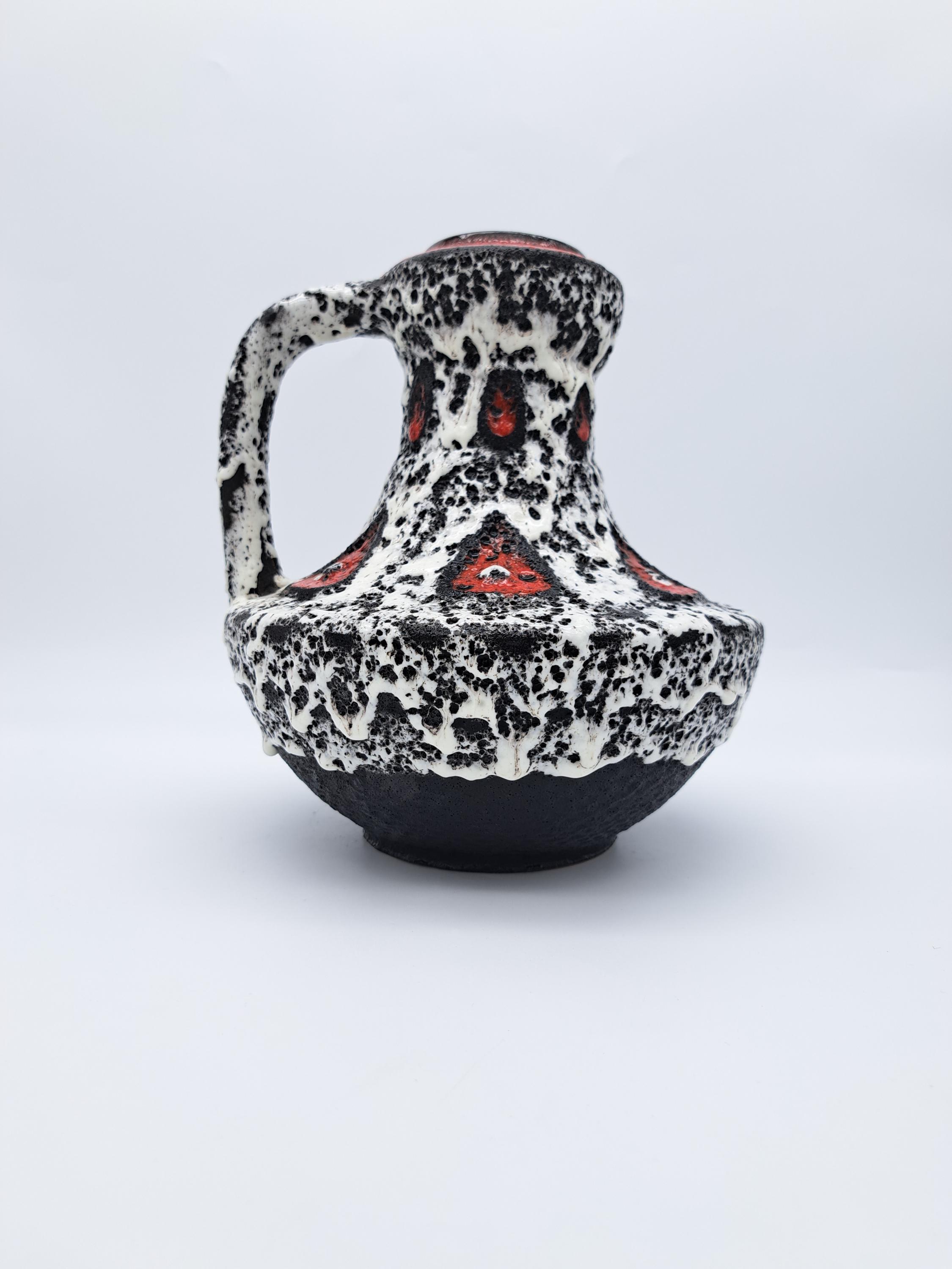 West German Fat Lava Vase Jopeko 106-25 Ceramic Large Vintage Jug