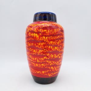 fat lava scheurich 549-21 ミッドセンチュリー　陶器 西ドイツ製 ヴィンテージ Scheurich窯 陶器の花瓶 Fat Lava 花器