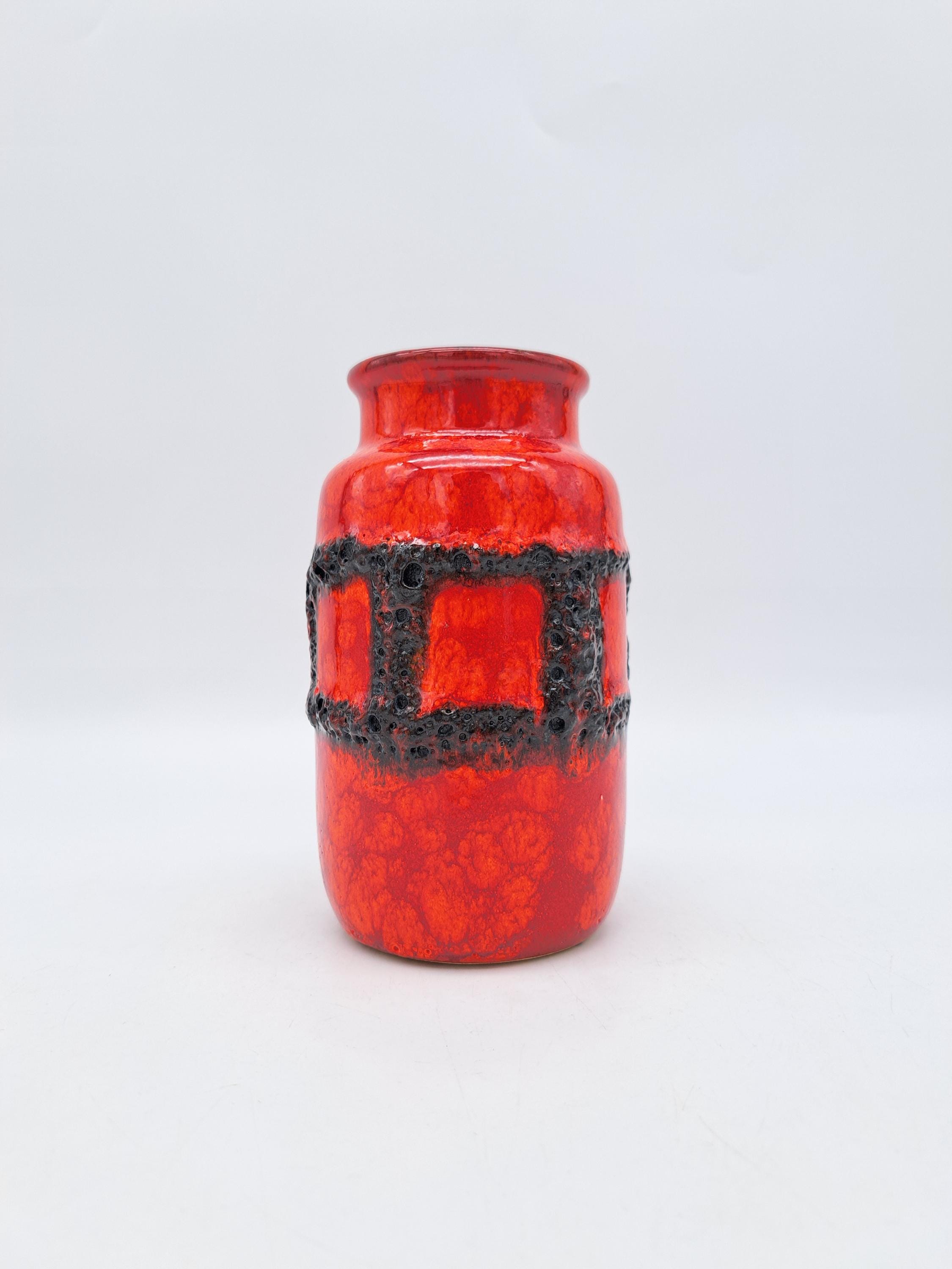 Beautiful West German Vintage Scheurich Fat Lava Vase 231-15