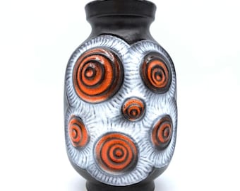 Vintage West German Fat Lava Vase Scheurich 242-22 Collector's