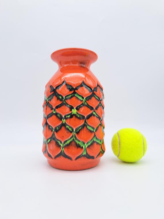 美しいJASBA花瓶 N 033 11 20 ミッドセンチュリー陶器 ヴィンテージ