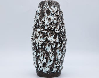 Vintage German Scheurich Vase 209-18 Fat Lava Mid Century Pottery