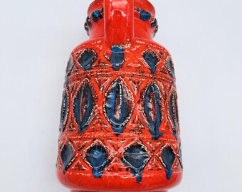 工芸品 Vintage Bay Keramik West German Vase Retro West German Bay Keramik Vase - Fat Lava Decor 71 17