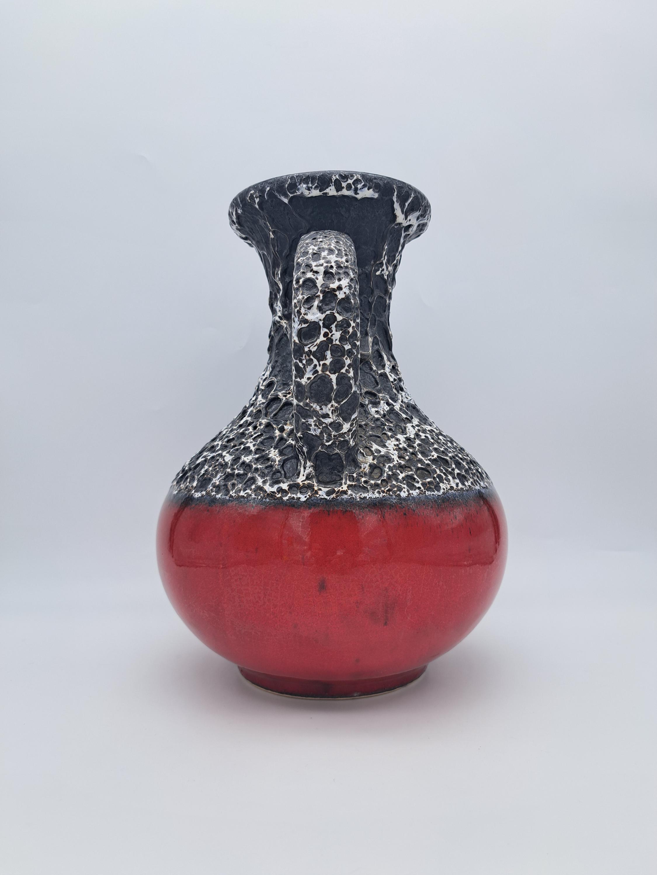 fat lava jopeco 花瓶 Rare West German XL Fat Lava Floor Vase Jopeko Ceramics 705-33 Mid