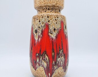 Scheurich 216-20 Fat Lava Vase Mid Century Pottery Vintage West