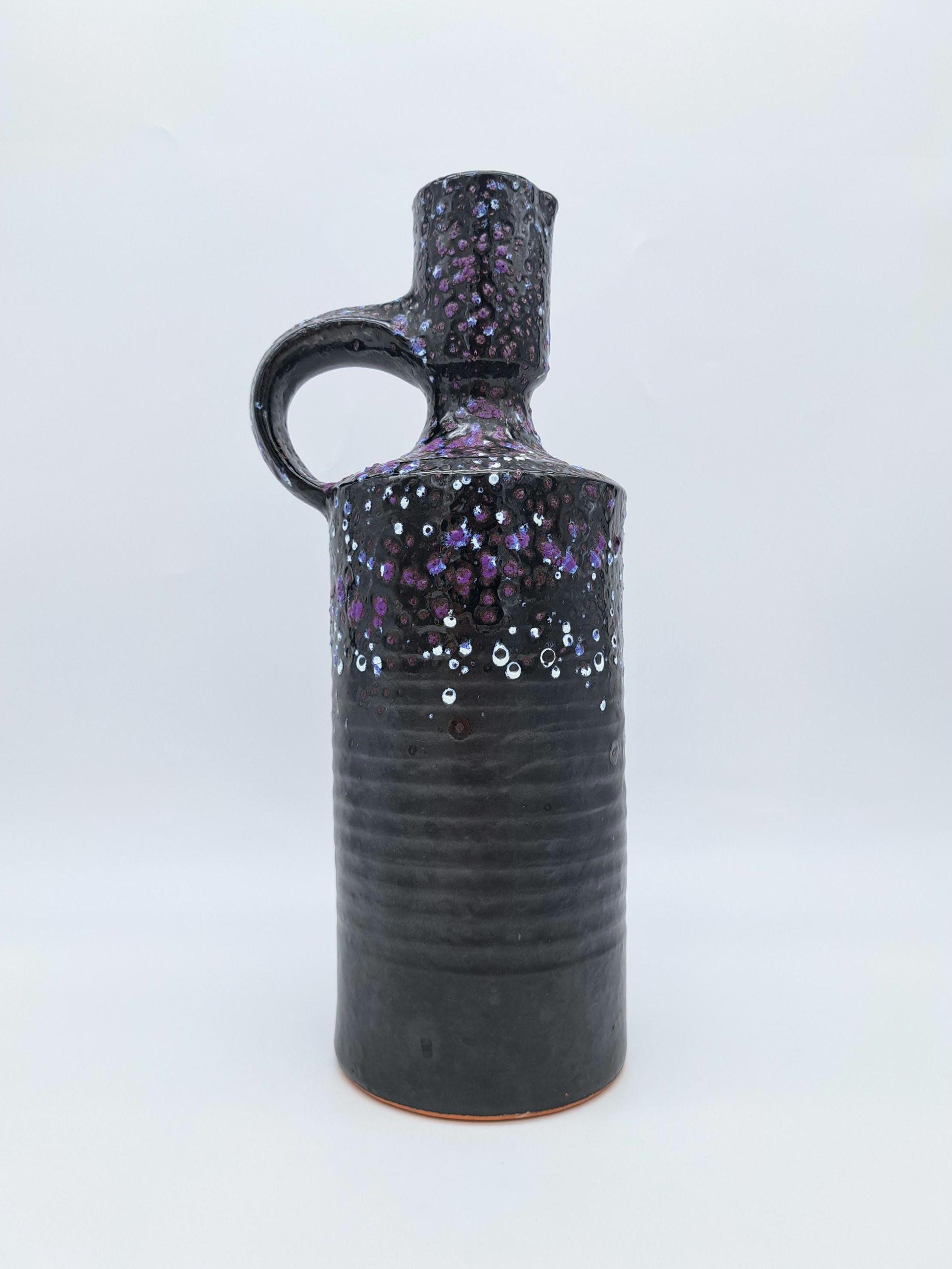 Rare West German Fat Lava Vase Walter Becht 205/31 Mid-century