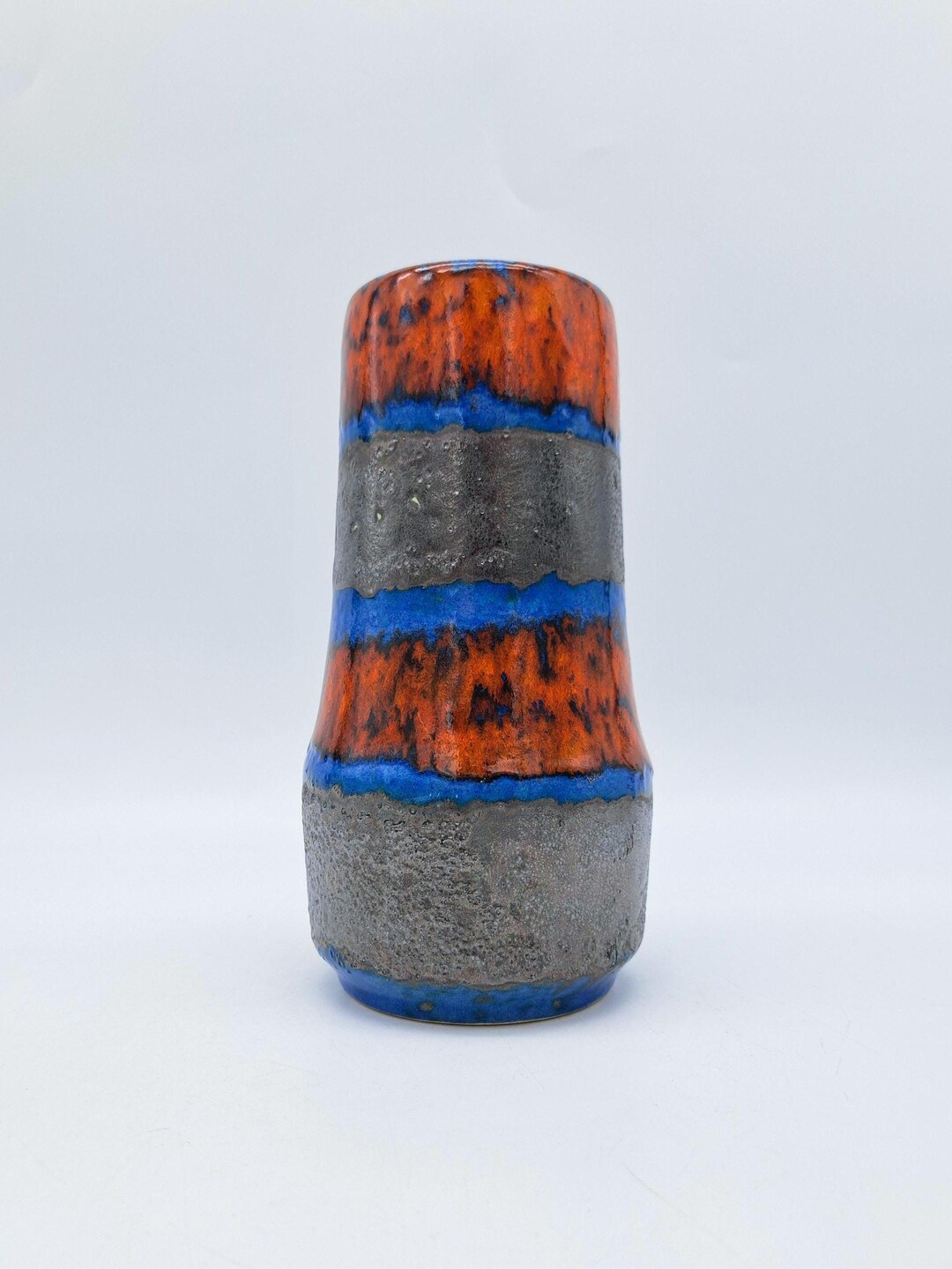 Scheurich 529 18 1960s WGermany 花瓶 Vintage West German Scheurich Vase 529-18 Fat Lava Mid