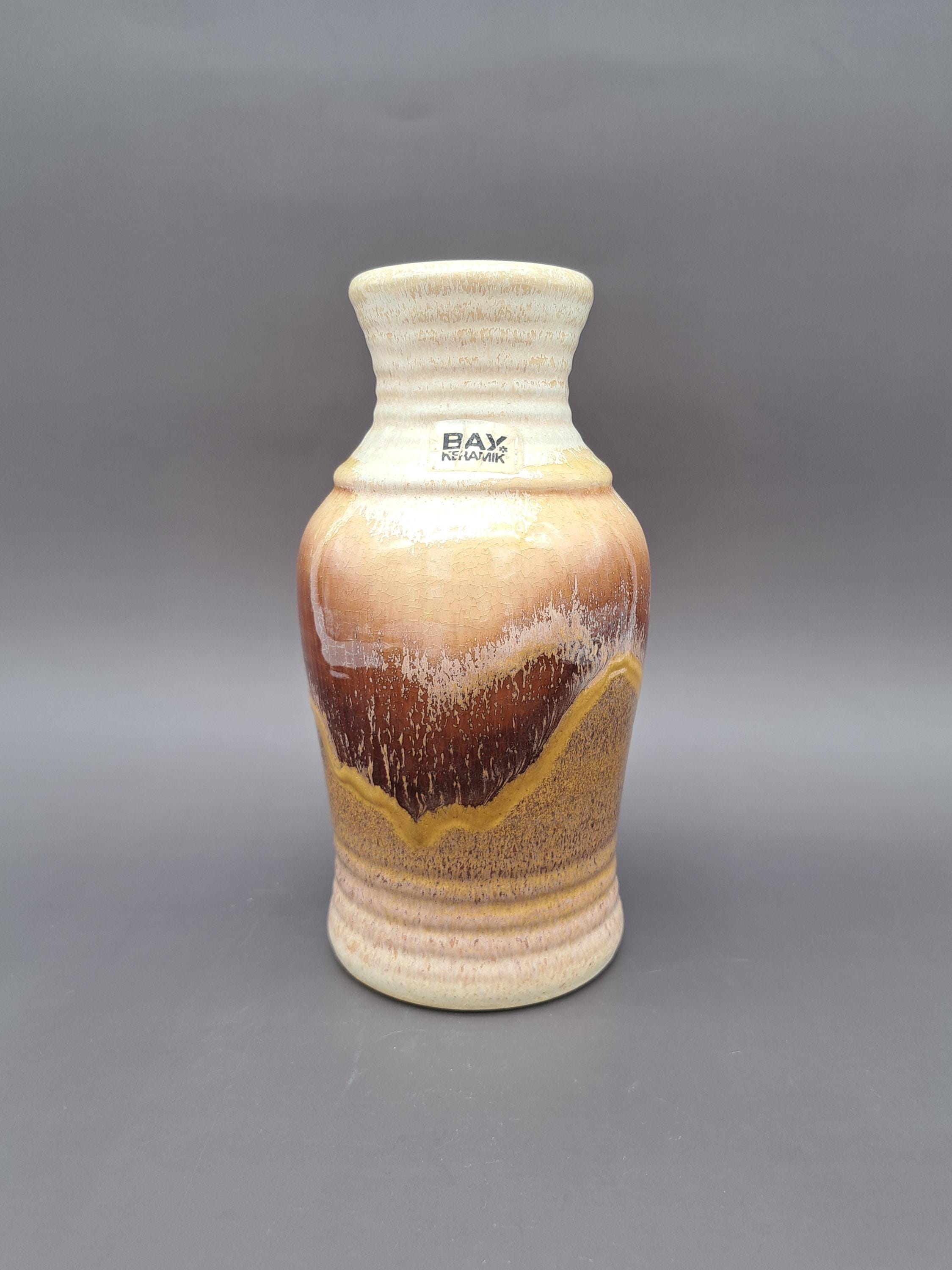 ヴィンテージ 西ドイツ BAY 花瓶 MCM 70年代 陶器 630-20 WGP デザイン