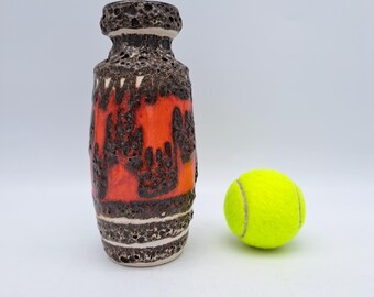 Rare Vintage West German Fat Lava Vase Scheurich 210-18 Mid