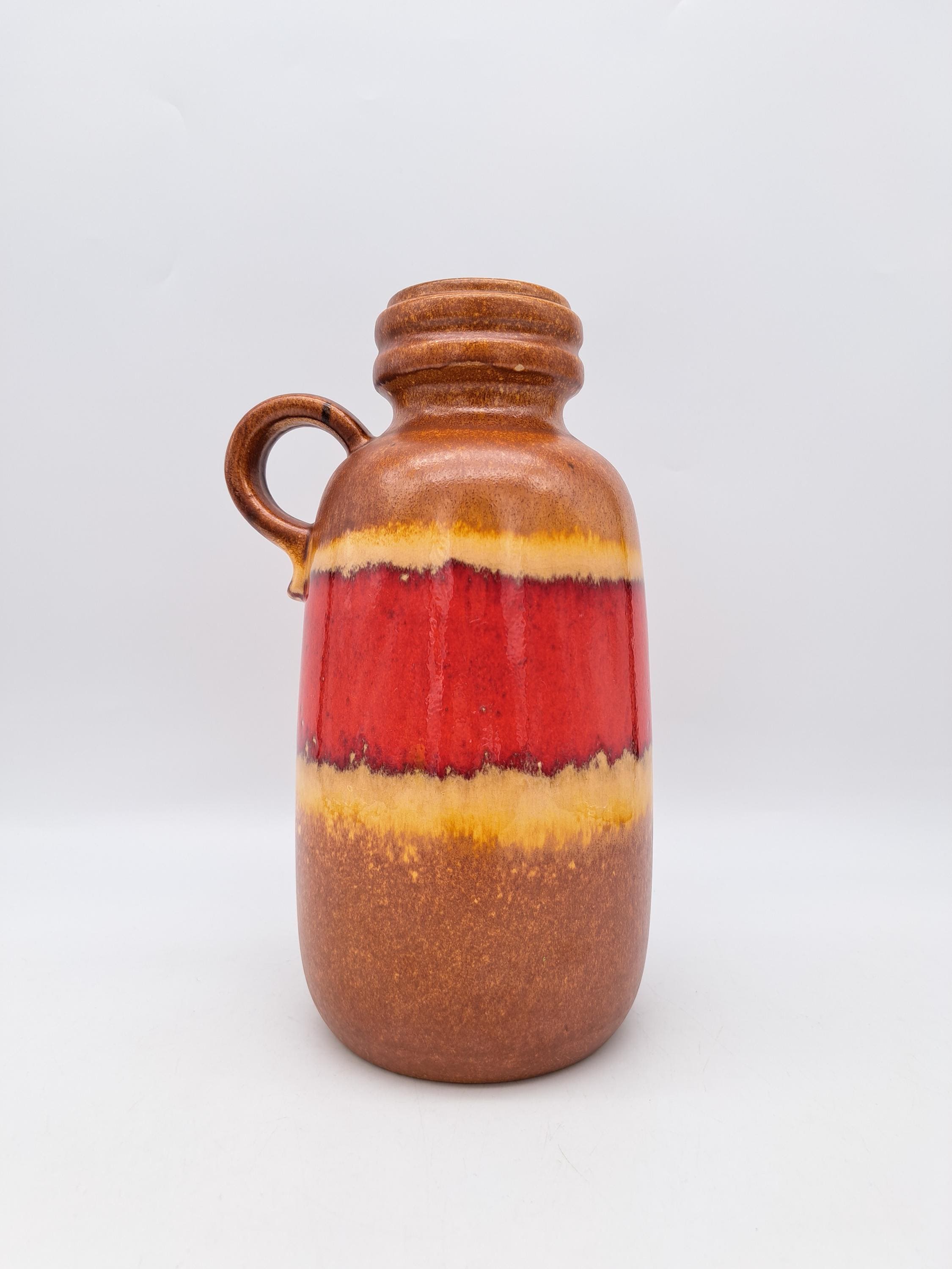 美しいヴィンテージ西ドイツ製 Scheurich 413-26 花瓶 ミッド