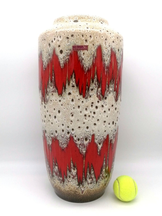 1970s W.German pottery XXL fatlava LORA West German Fat Lava XXL