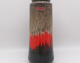 Scheurich Lora vase 206-26 Fat lava mid century West Germany Ceramics