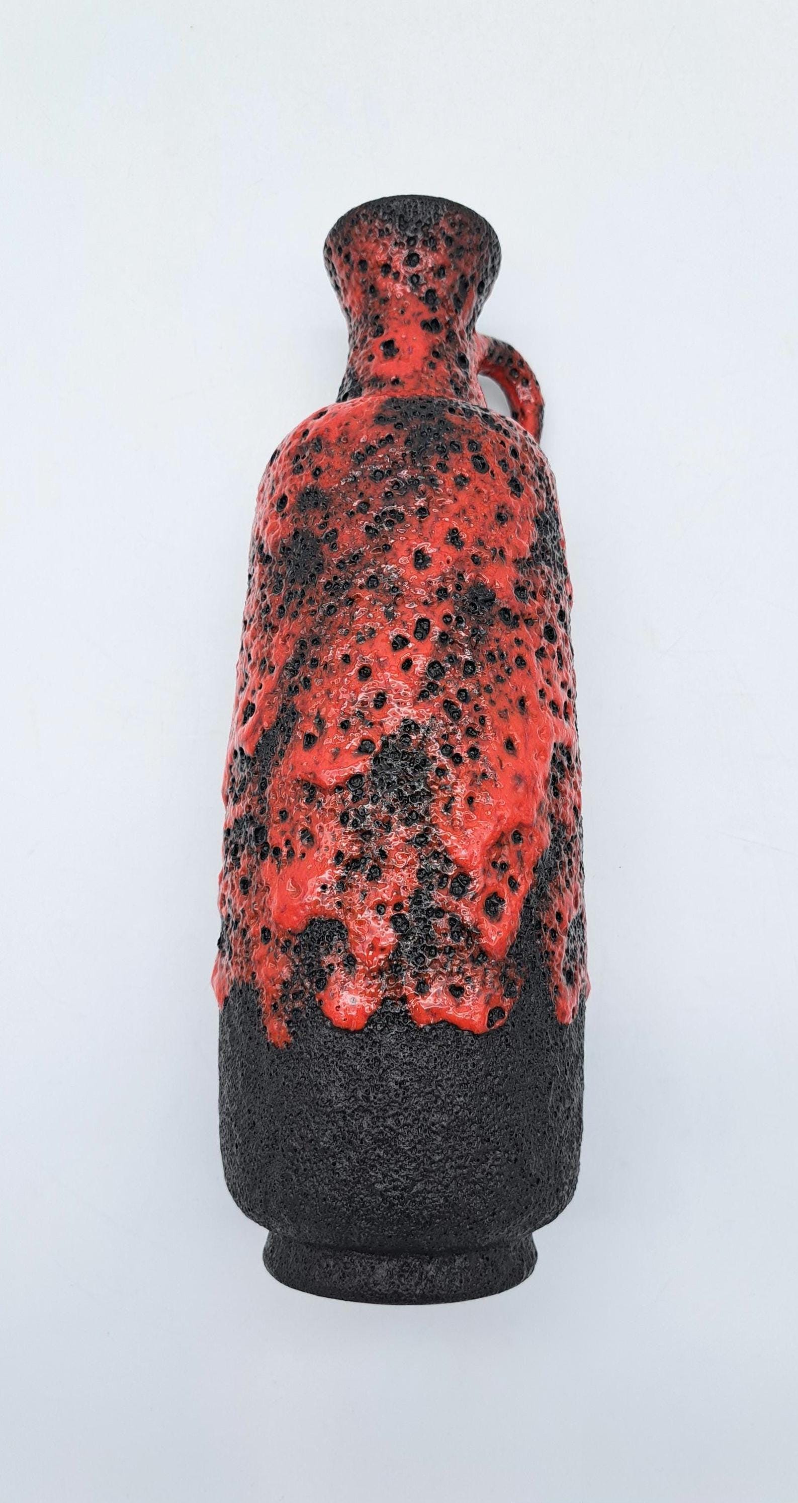 売れ筋がひクリスマスプレゼント！ Vintage West MCM 413/30 Ceramics Elma Vase Lava Fat German 工芸品