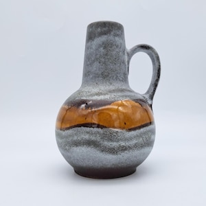 Wazon Steuler z Niemiec Zachodnich 517/20, ceramika z szarej gliny z połowy XX wieku, 1960-1970
