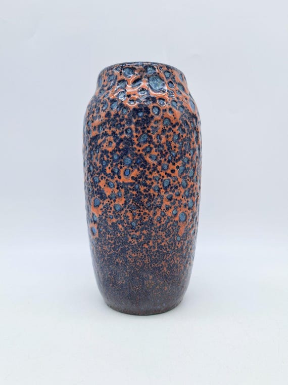 West Germany Fat Lava 花瓶　(242-22) Vintage West Germany Ceramic Fat Lava Vase No. 242/22 | - Etsy
