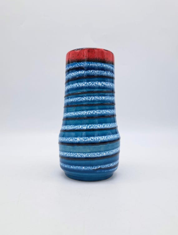 希少なヴィンテージ西ドイツ製 Scheurich 花瓶 529-18 ミッド