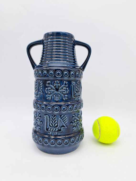 工芸品 Vintage Bay Keramik West German Vase Vintage Bay Keramik Vase West Germany Pottery 650 21 Black