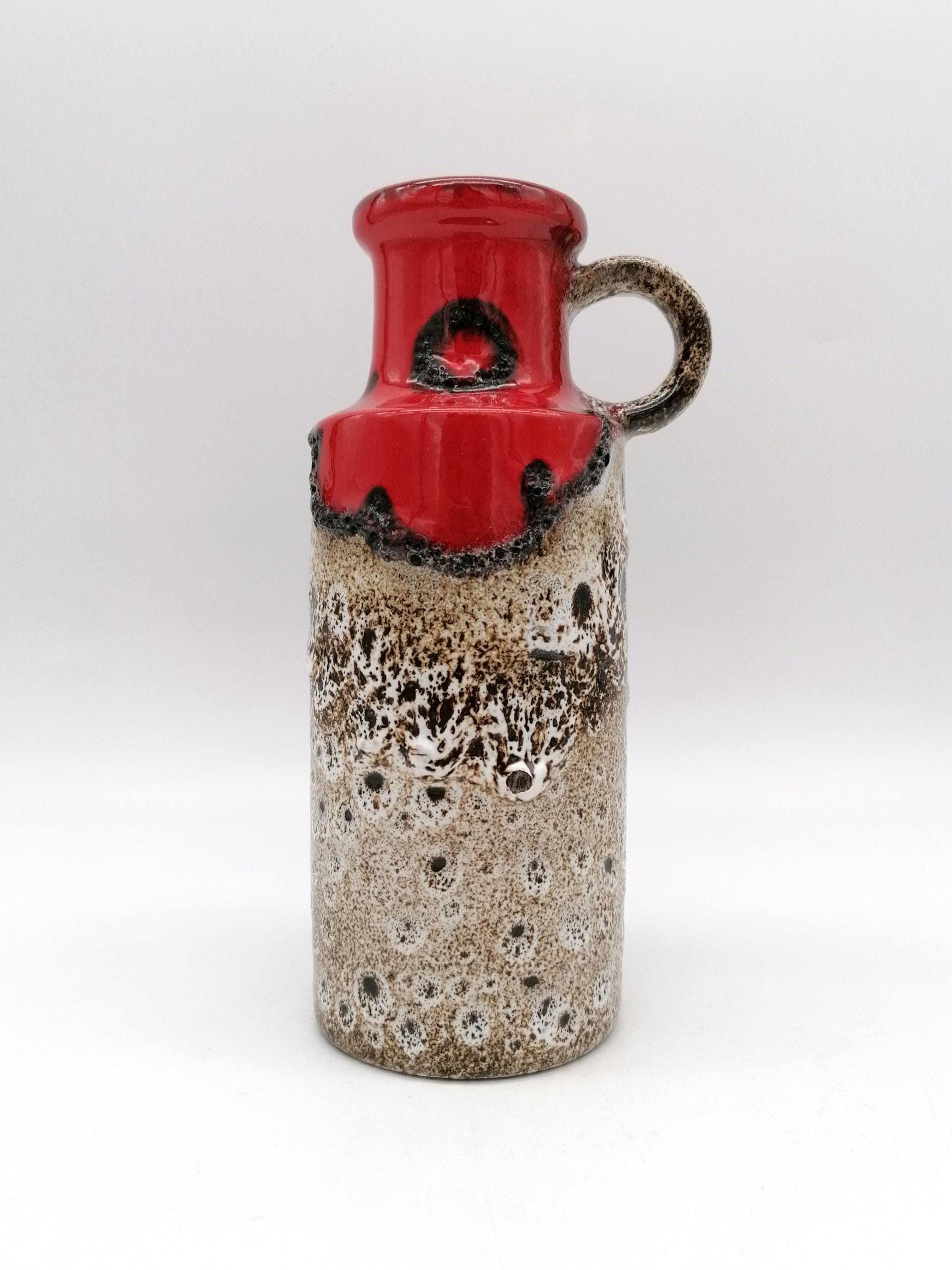 Scheurich West Germany Vase With Fat Lava Glaze / Model 401