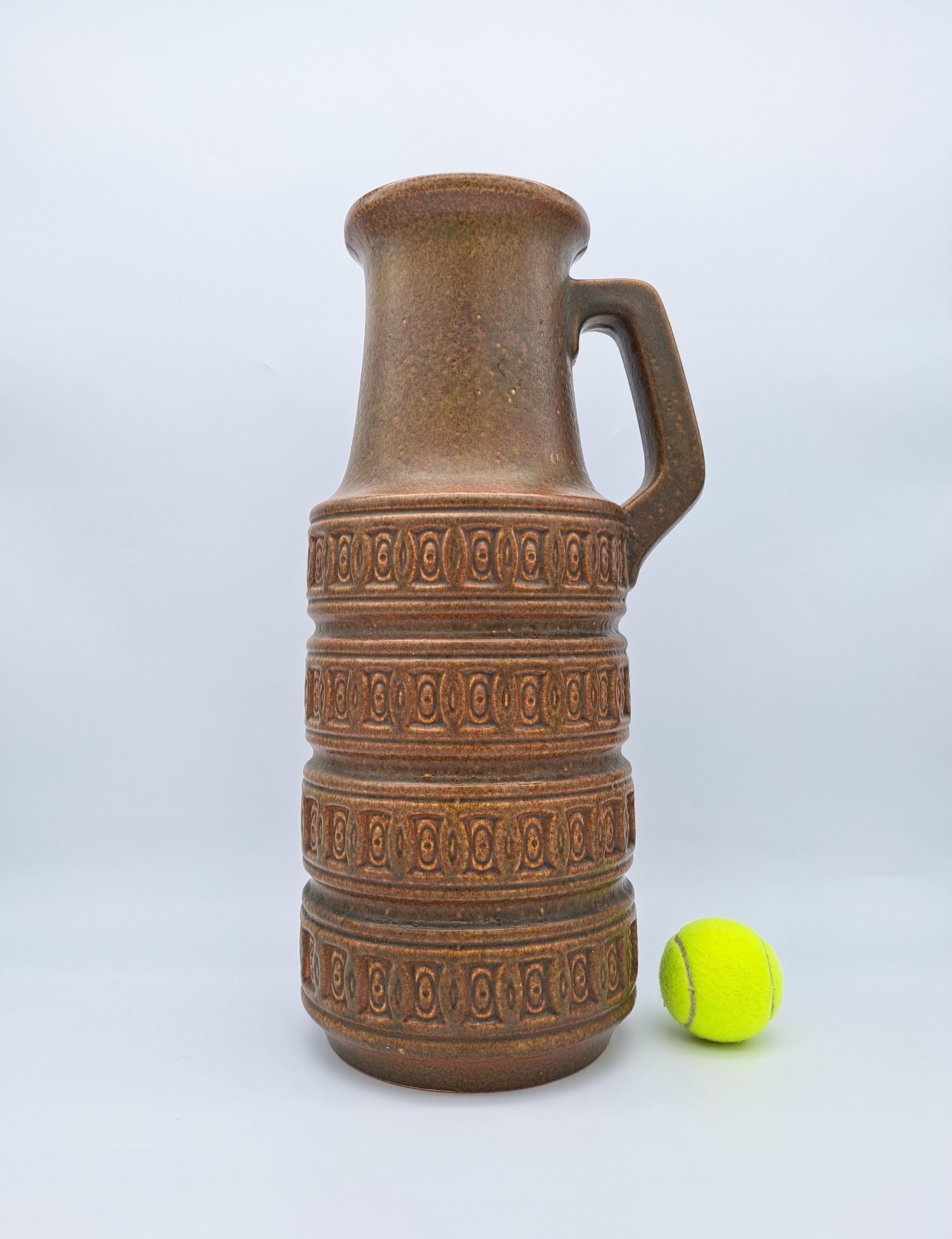 Vintage XXL Floor Vase Scheurich 429-45 West German Pottery Design