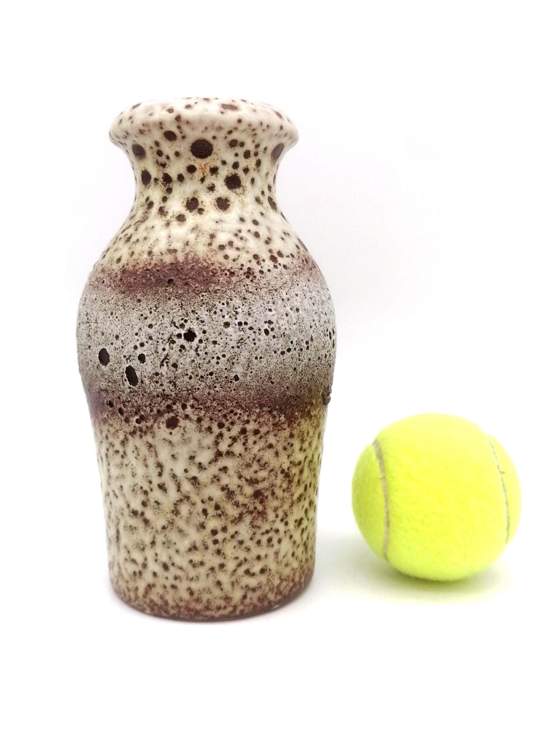西ドイツ　ファットラバ　ビンテージ花瓶ミッドセンチュリー Scheurich 西ドイツ製 ヴィンテージ Scheurich窯 陶器の花瓶 Fat Lava 花器