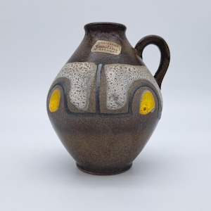 Prachtige vintage Carstens Tönnieshof vaas 1522-14 Ceramic Vaas Mid-Century Design Pottery 1960-1970
