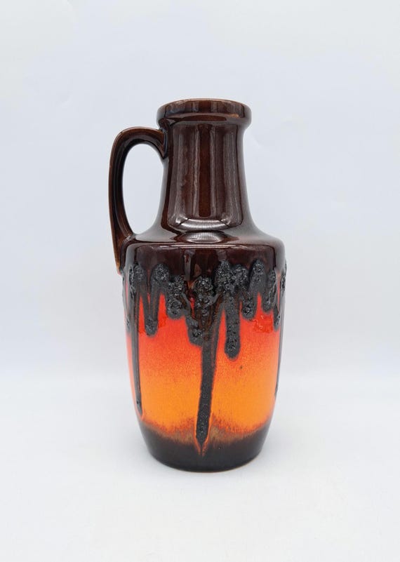 Rare Retro West German Fat Lava Vase Scheurich 404-26 MCM