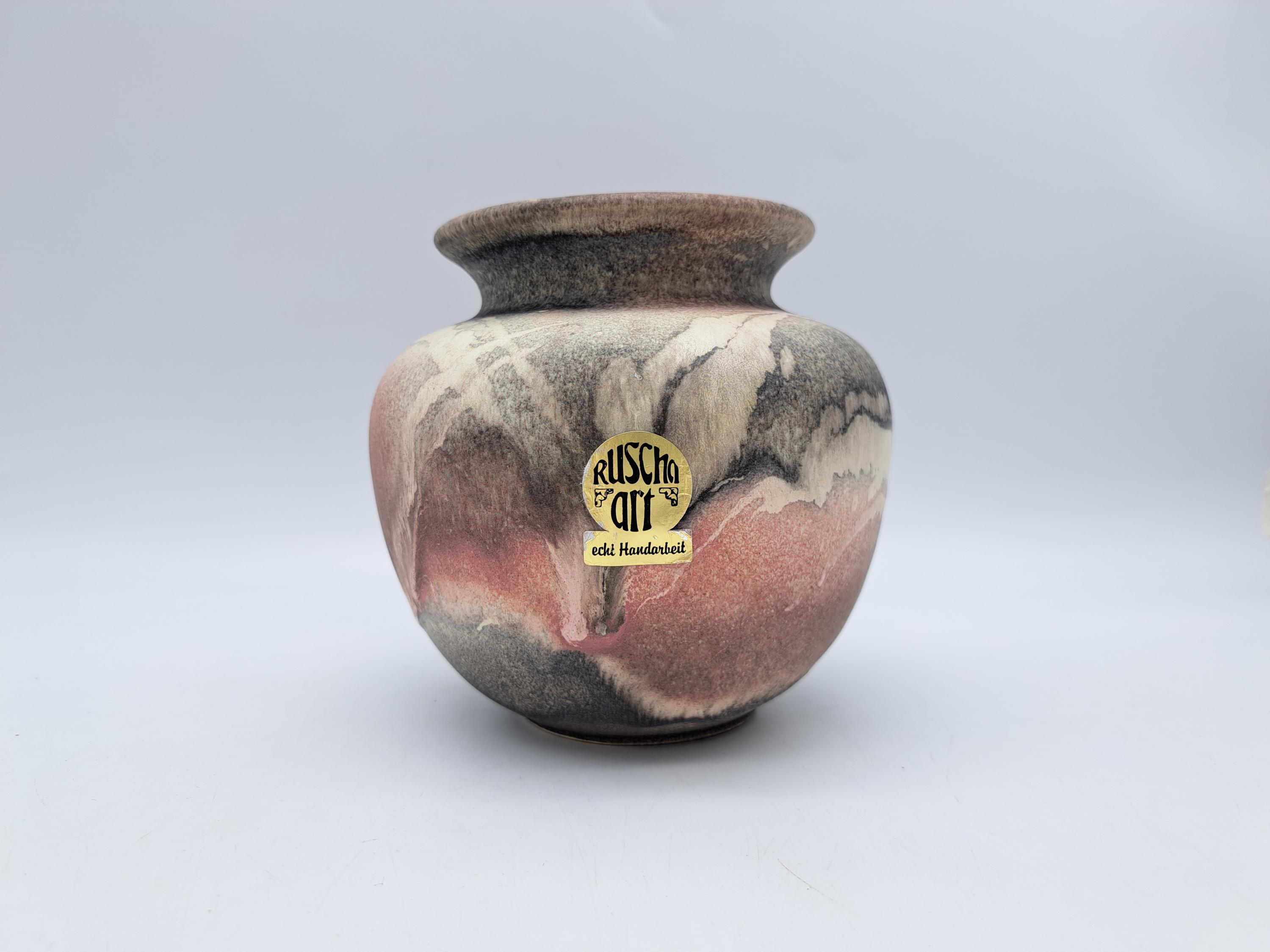 ヴィンテージ 西ドイツ製 ファットラバ花瓶 Ruscha Ceramics 804-1