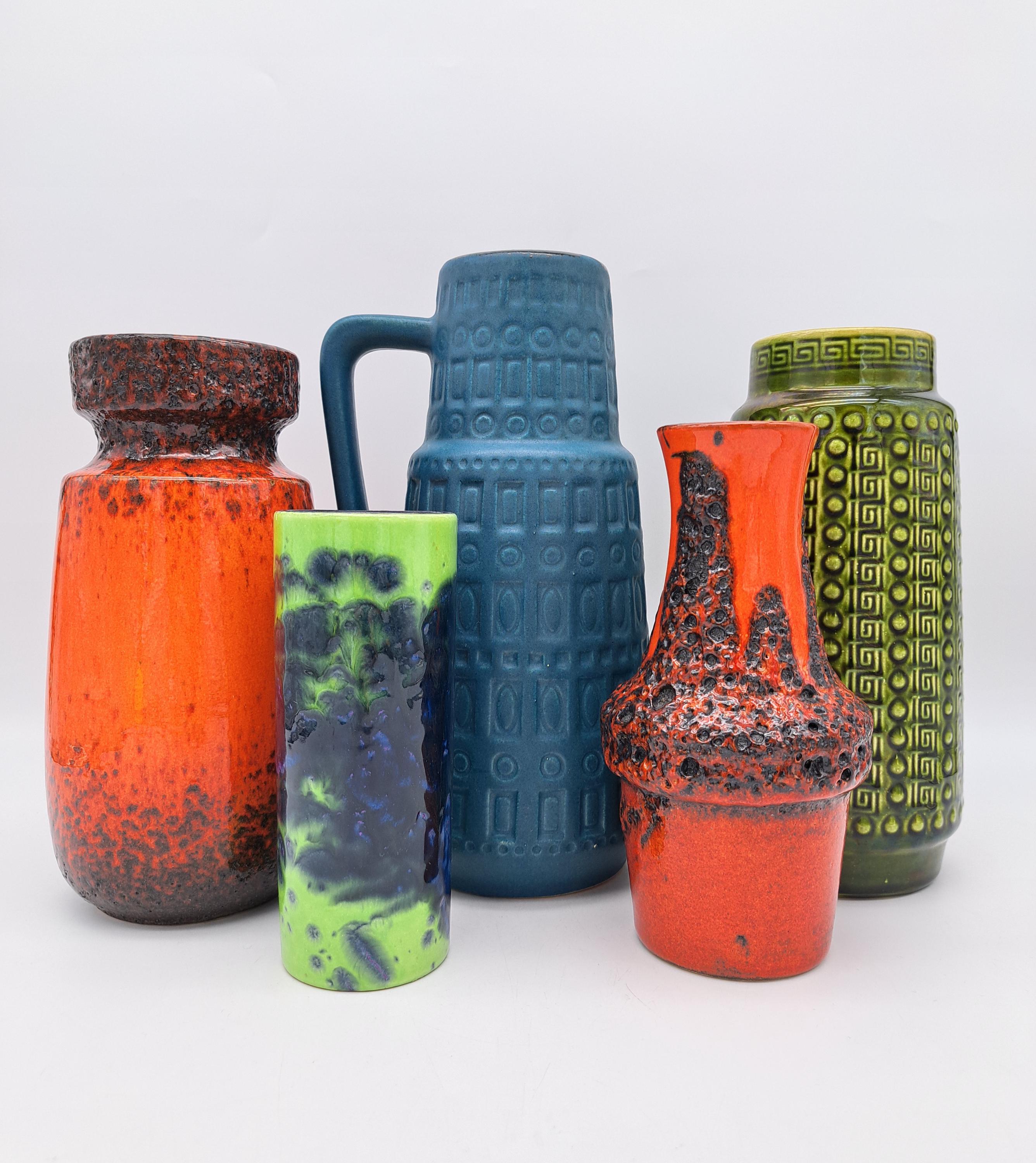 ヴィンテージ 西ドイツ製 Scheurich 242-22 花瓶 ファットラバ