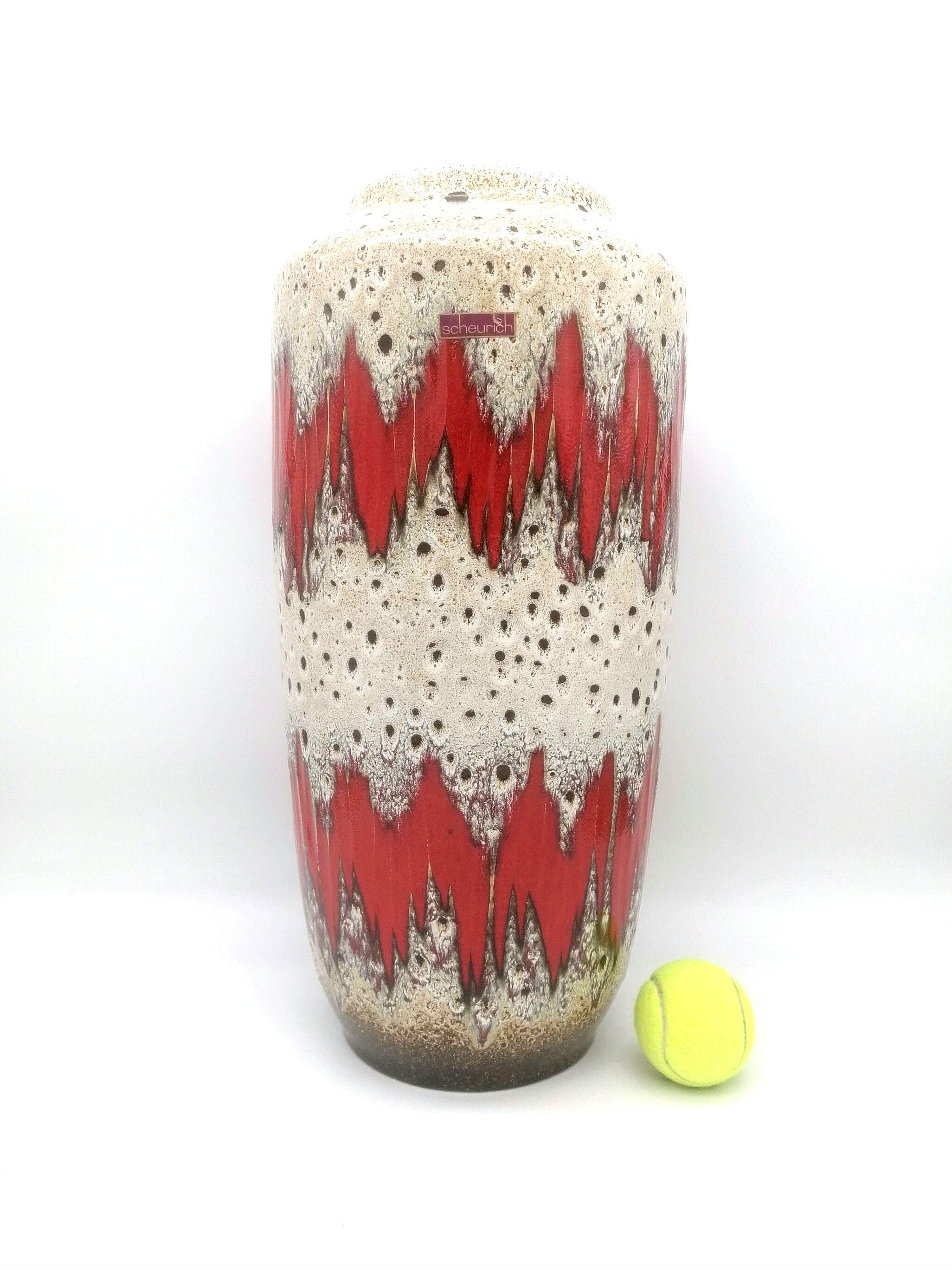 West German Fat Lava XXL Floor Vase Scheurich Lora 517-50 West German Fat Lava XXL Floor Vase Scheurich Lora 517-50