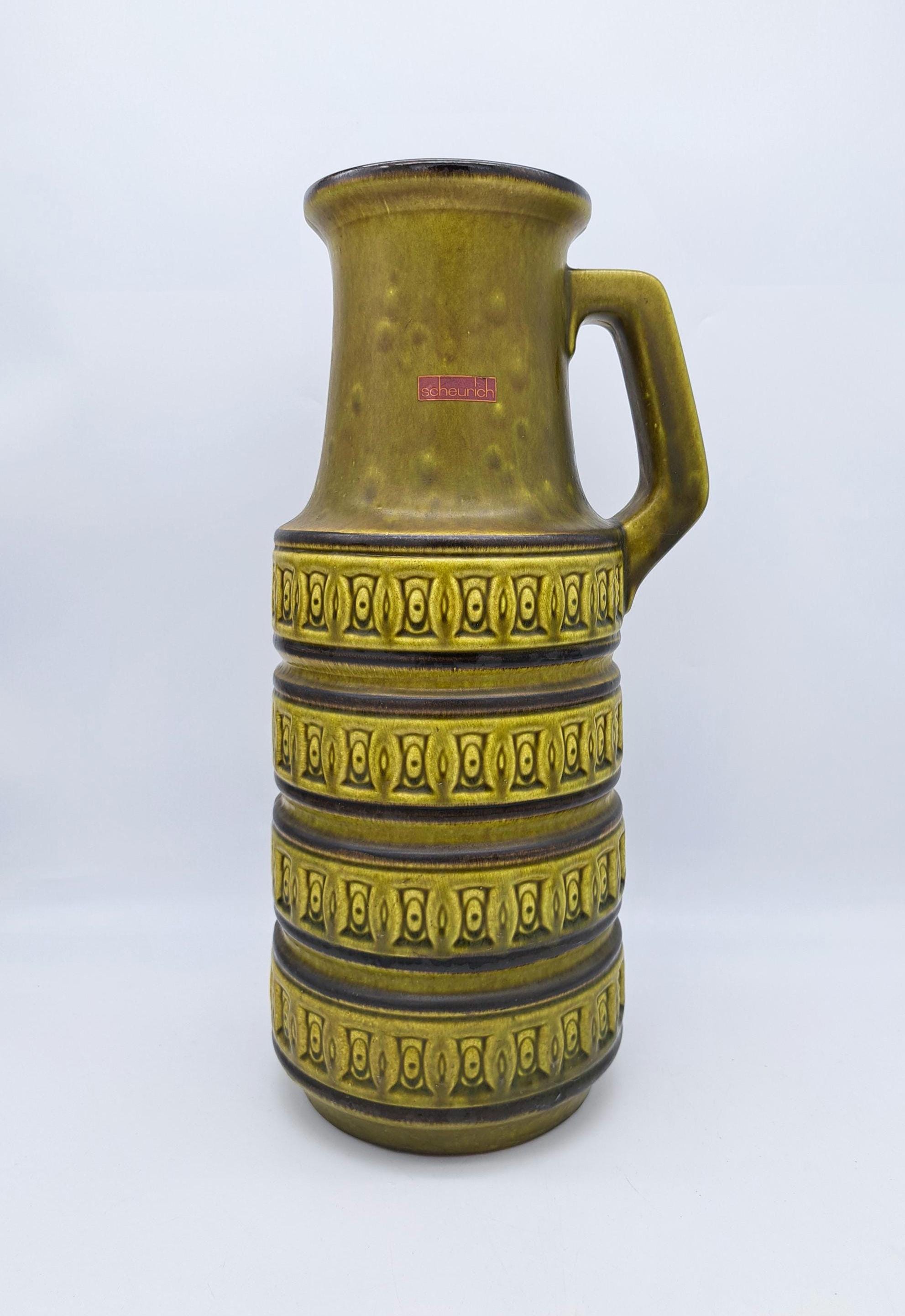 Vintage West German XXL Floor Vase Scheurich Tundra 429-45 Vase