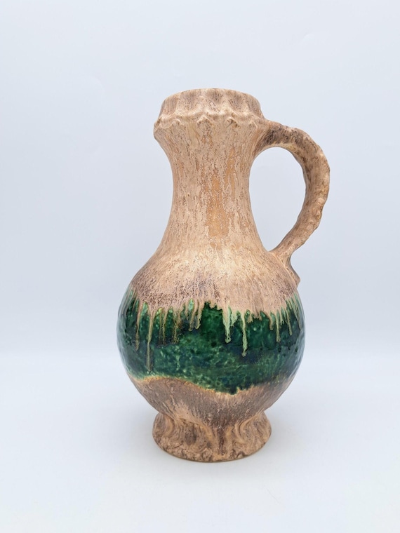 Vintage Dümler Breiden Vase 1006/30 Drip Glaze MCM
