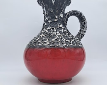 fat lava jopeco 花瓶 Rare West German XL Fat Lava Floor Vase Jopeko Ceramics 705-33 Mid