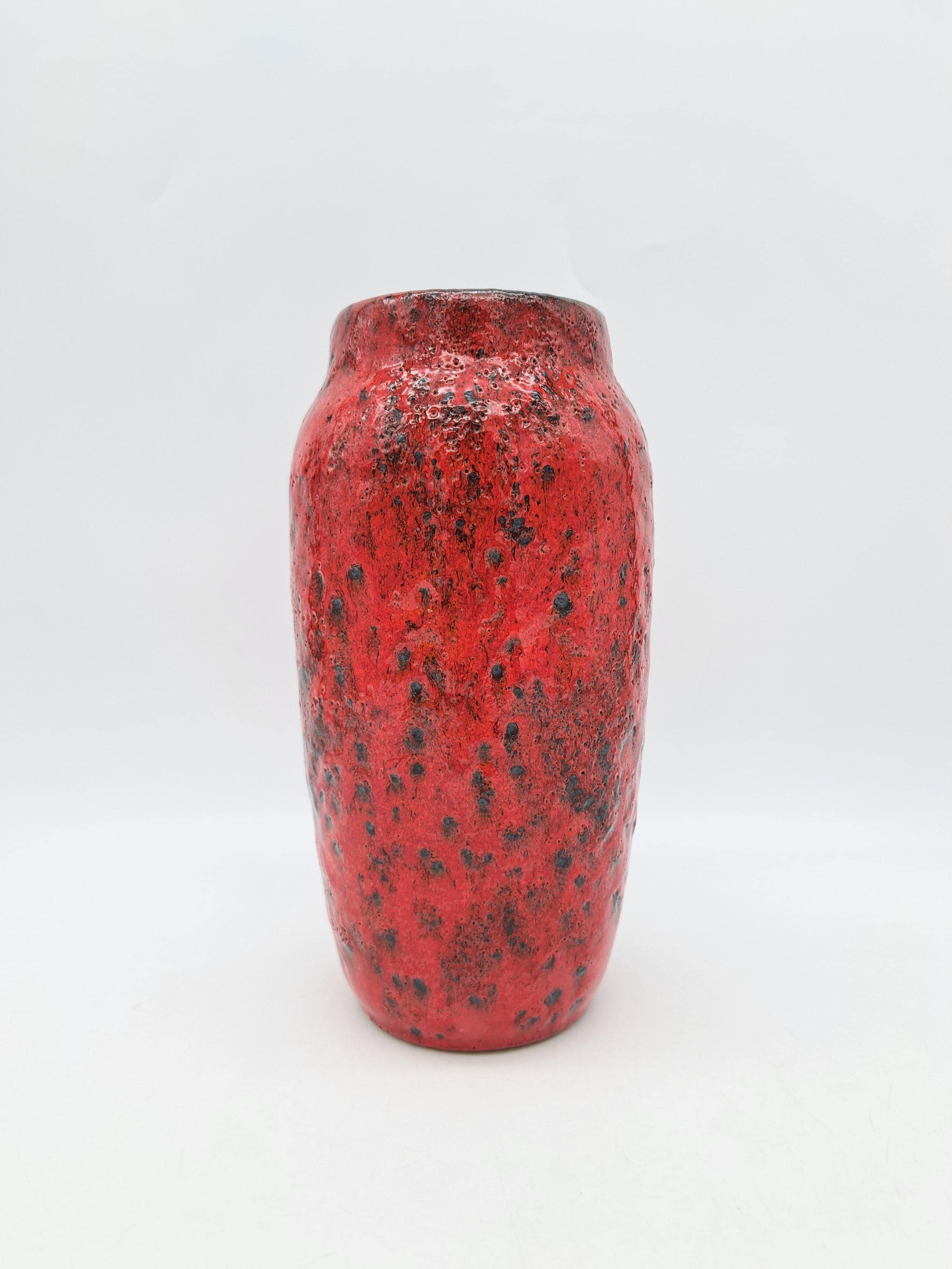 Vintage West German Scheurich 242-22 Fat Lava Vase Mid Century