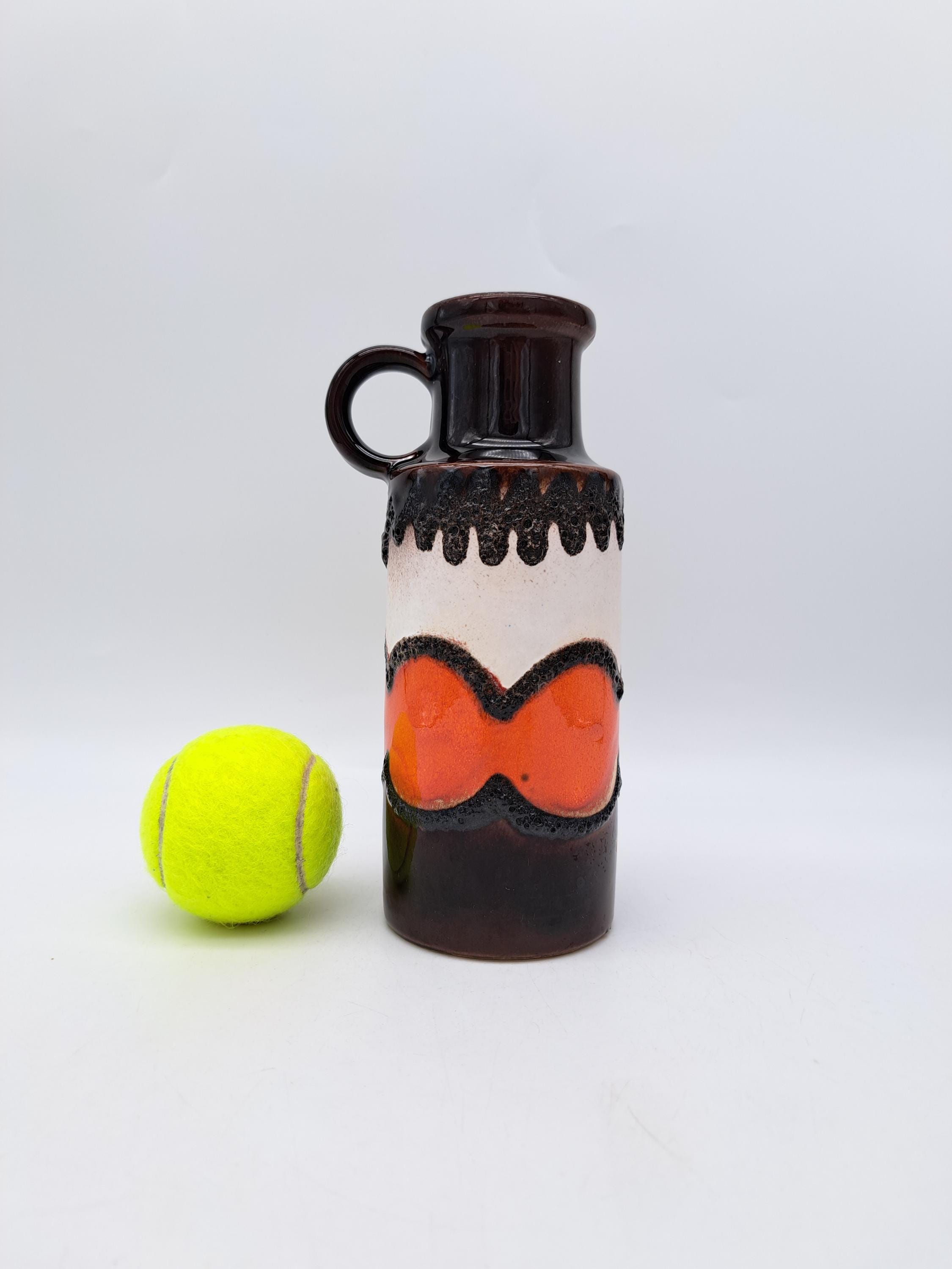 Vintage West German Ceramic Fat Lava Vase Scheurich 401-20 Mid
