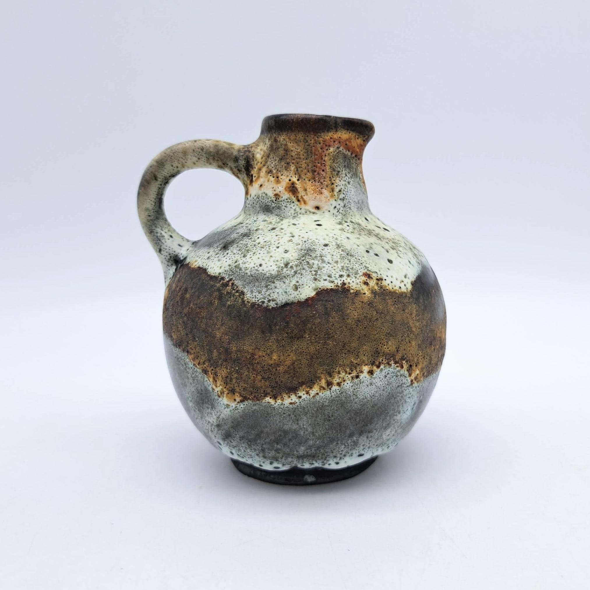 ドイツ ルシャ Ruscha 陶器 花瓶 ヴィンテージ 約51x30 美しい釉薬 ドイツ ルシャ Ruscha 陶器 花瓶 ヴィンテージ 約51x30 美しい