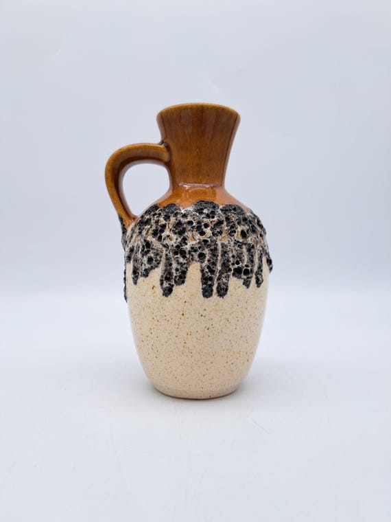 Beautiful Fat Lava Vase BAY Ceramics 83-17 Mid-century German