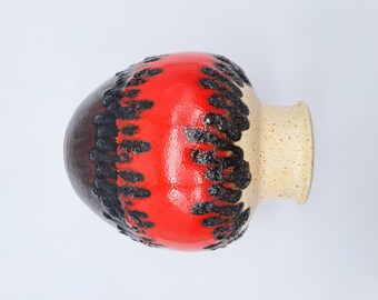 Rare Vintage West German Fat Lava Vase BAY Ceramics 70-20 MCM