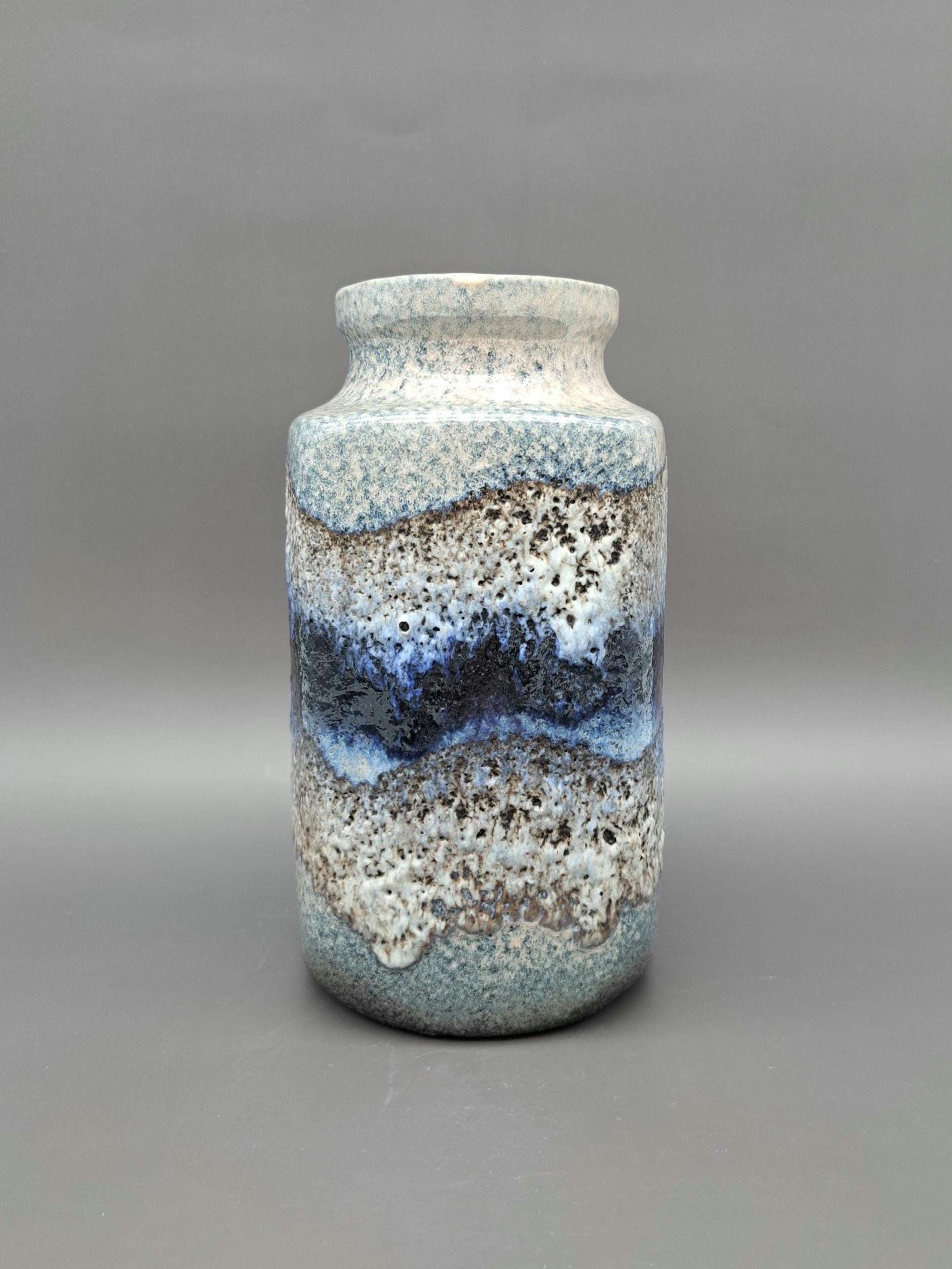 Scheurich 216-20 Fat Lava Vase Mid Century Pottery Vintage