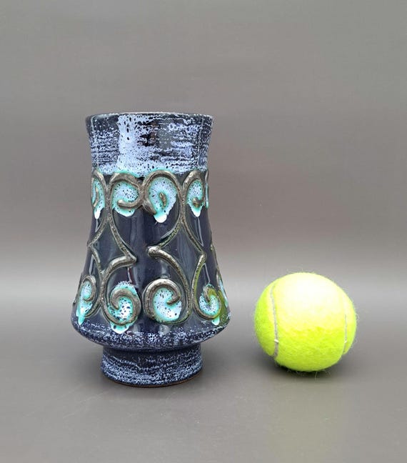 ドイツ ビンテージ ガラス一輪挿し ミッドセンチュリー