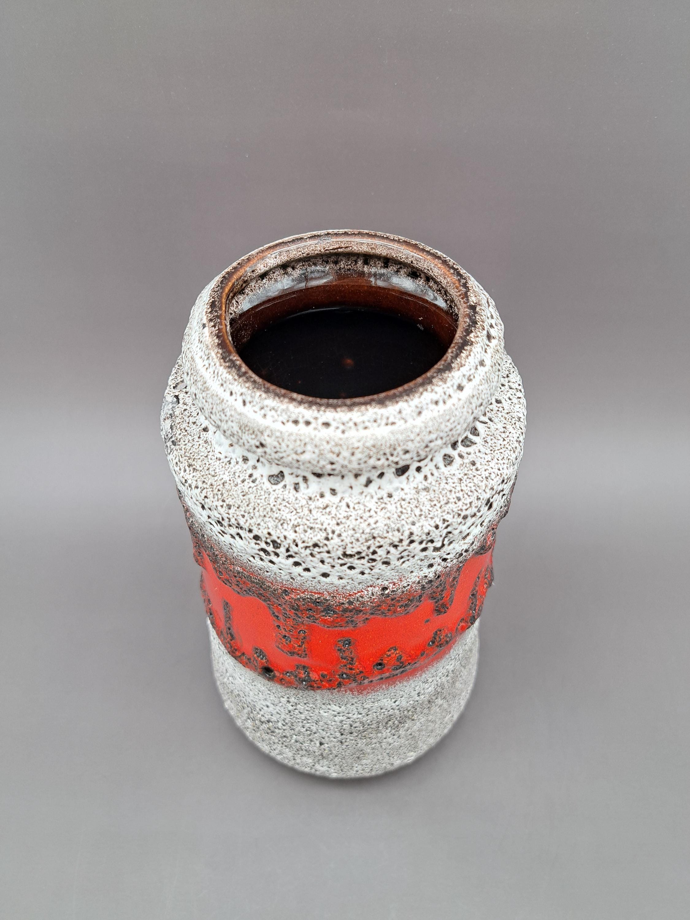 希少なヴィンテージ西ドイツ製 Scheurich Fat Lava 花瓶 549-21 MCM